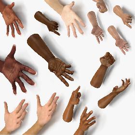 Hands Rigged Collection for Cinema 4D 3D